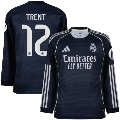 Real Madrid Bortatröja Trent 12 2025–2026 Långärmad Real Madrid Bortatröja Trent 12 2025–2026 Långärmad
